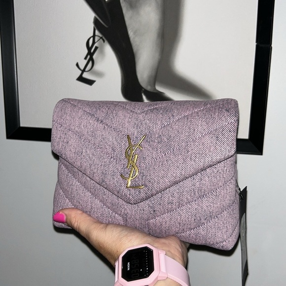 My Husband left my kids & I. Limited edition ♥️ Yves Saint Laurent Denim Quilted - Picture 1 of 4